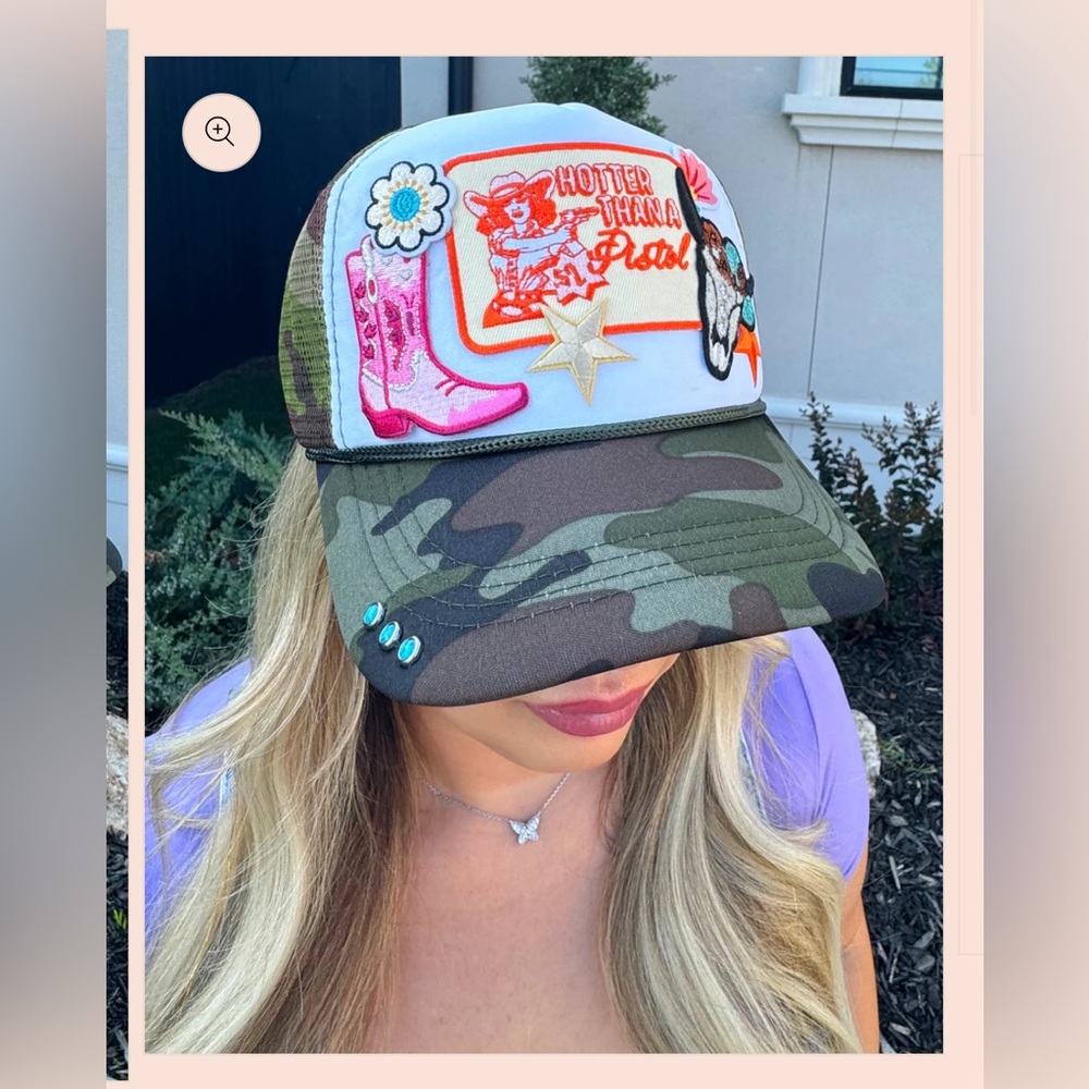 Hotter Than a Pistol Camo Midwest Cali Trucker Hat